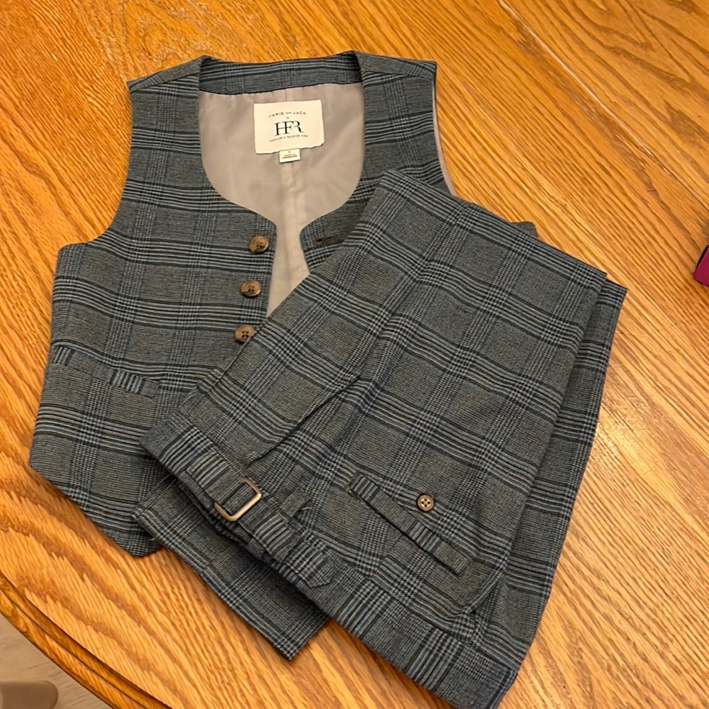 Janie and Jack boys vest and matching pants.